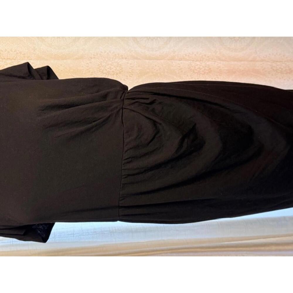 Torrid Super Soft Plush Black Maxi Dress Size 4 Short Sleeve Casual Dress